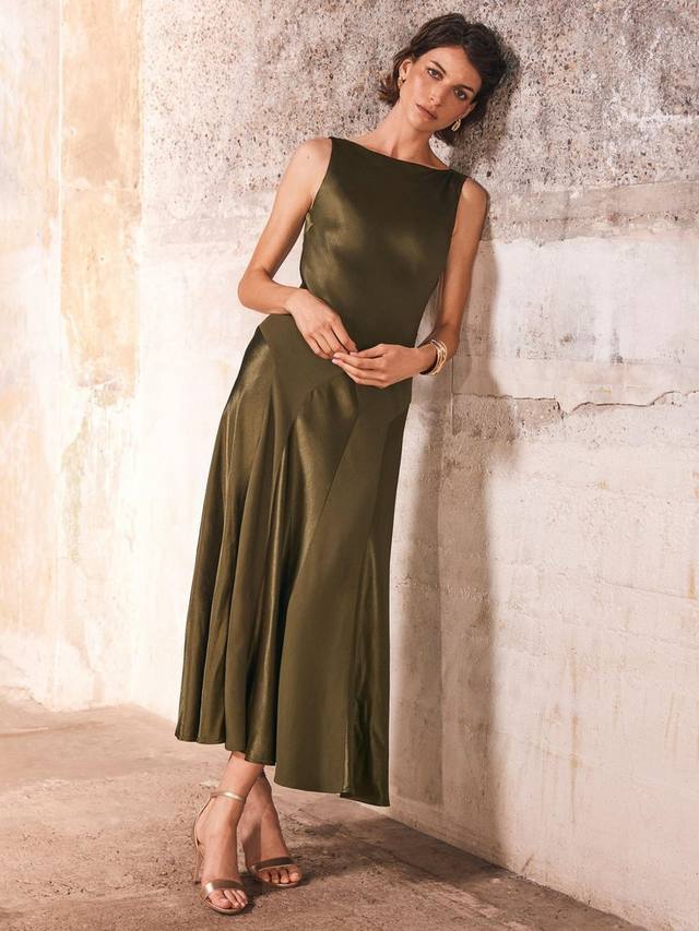 Панельное платье макси из сатина Mint Velvet, Green
Панельное платье макси из сатина Mint Velvet, Green