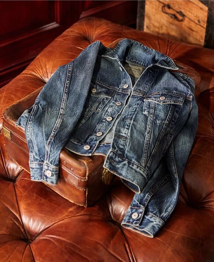 Хлопковая джинсовая куртка дальнобойщика для малышей и маленьких мальчиков Polo Ralph Lauren, синий 
Хлопковая джинсовая куртка дальнобойщика для малышей и маленьких мальчиков Polo Ralph Lauren, синий