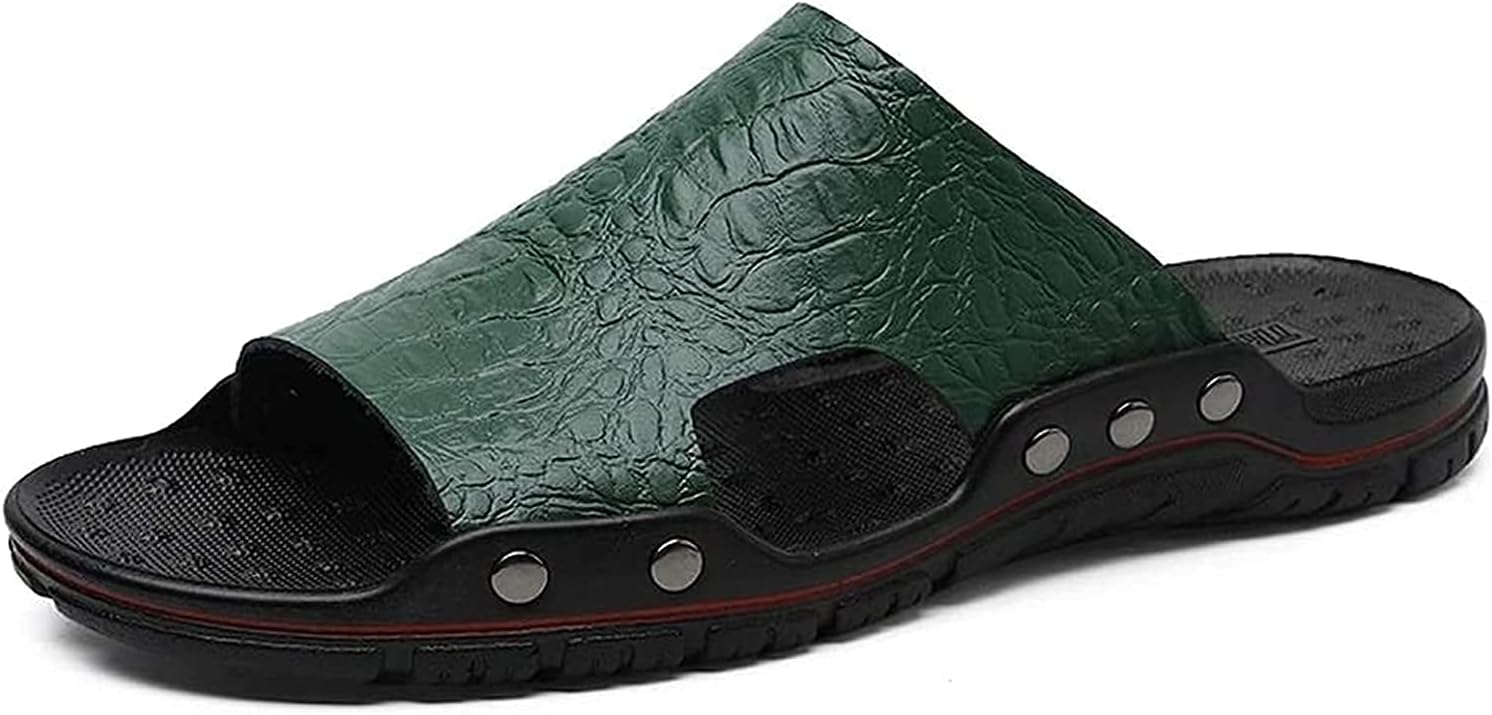 EIERFSKIOT Тапочки для душа для мужчин, домашние тапочки для мужчин, кожаные слайды, нескользящие пляжные тапочки, повседневные большие сандалии (Цвет: темно-зеленый; Размер: 42 EU)
EIERFSKIOT Тапочки для душа для мужчин, домашние тапочки для мужчин, кожаные слайды, нескользящие пляжные тапочки, повседневные большие сандалии (Цвет: темно-зеленый; Размер: 42 EU)