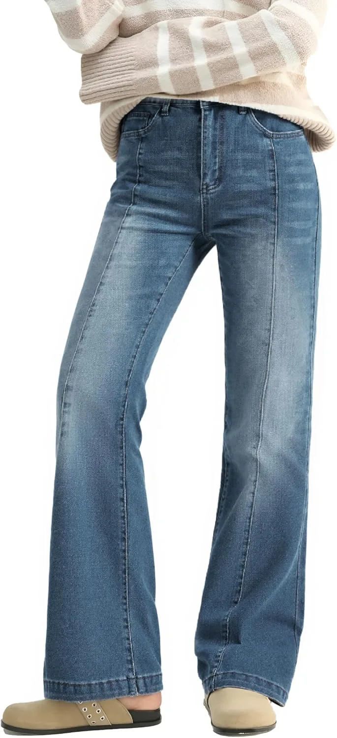 EMMIOL Flare Jeans для женщин, Mid-High Waist, Bootcut, Stretchy Denim
EMMIOL Flare Jeans для женщин, Mid-High Waist, Bootcut, Stretchy Denim