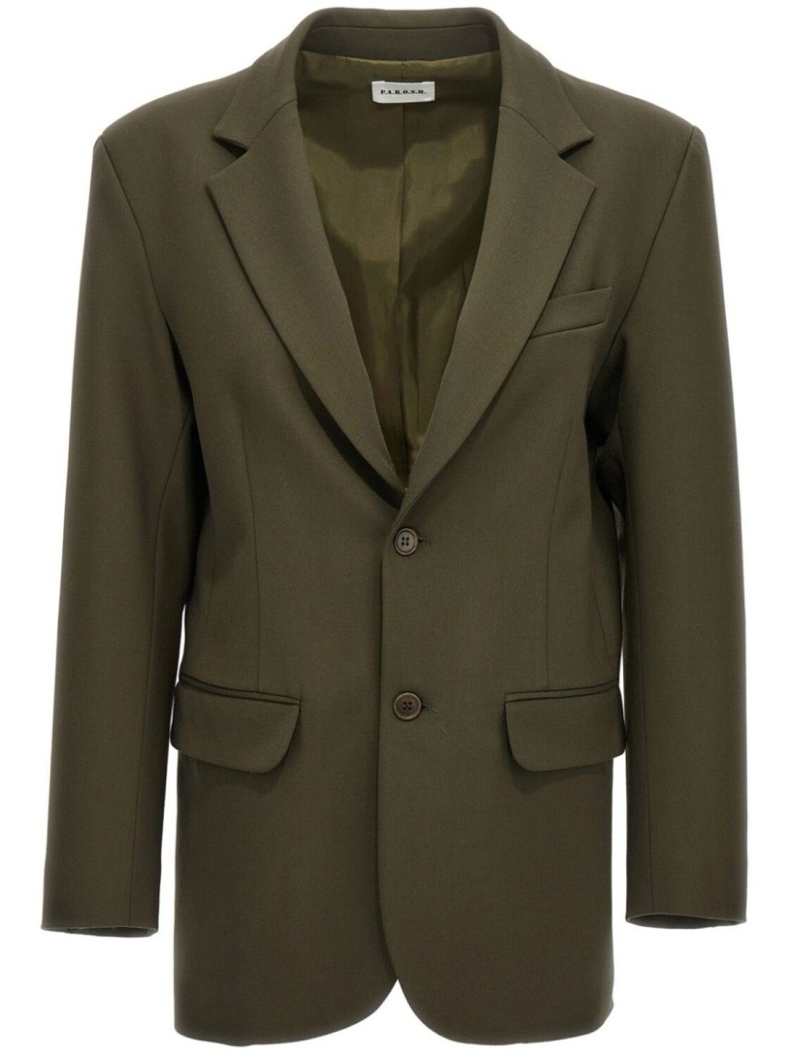 Однобортный блейзер P.A.R.O.S.H., зеленый 
Однобортный блейзер P.A.R.O.S.H., зеленый