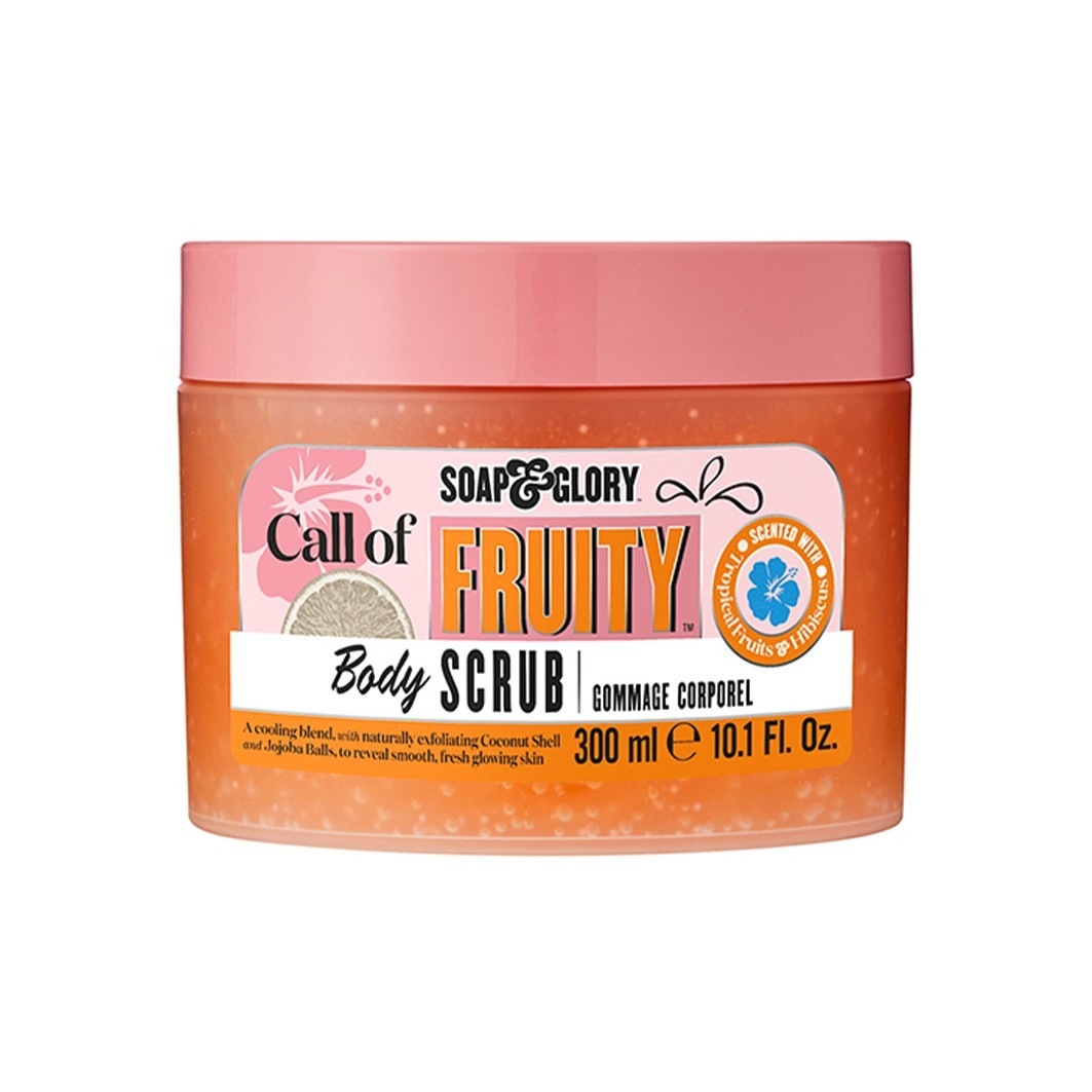 Скраб для тела call of fruity body scrub Soap Glory, объем 300 мл
Скраб для тела call of fruity body scrub Soap Glory, объем 300 мл