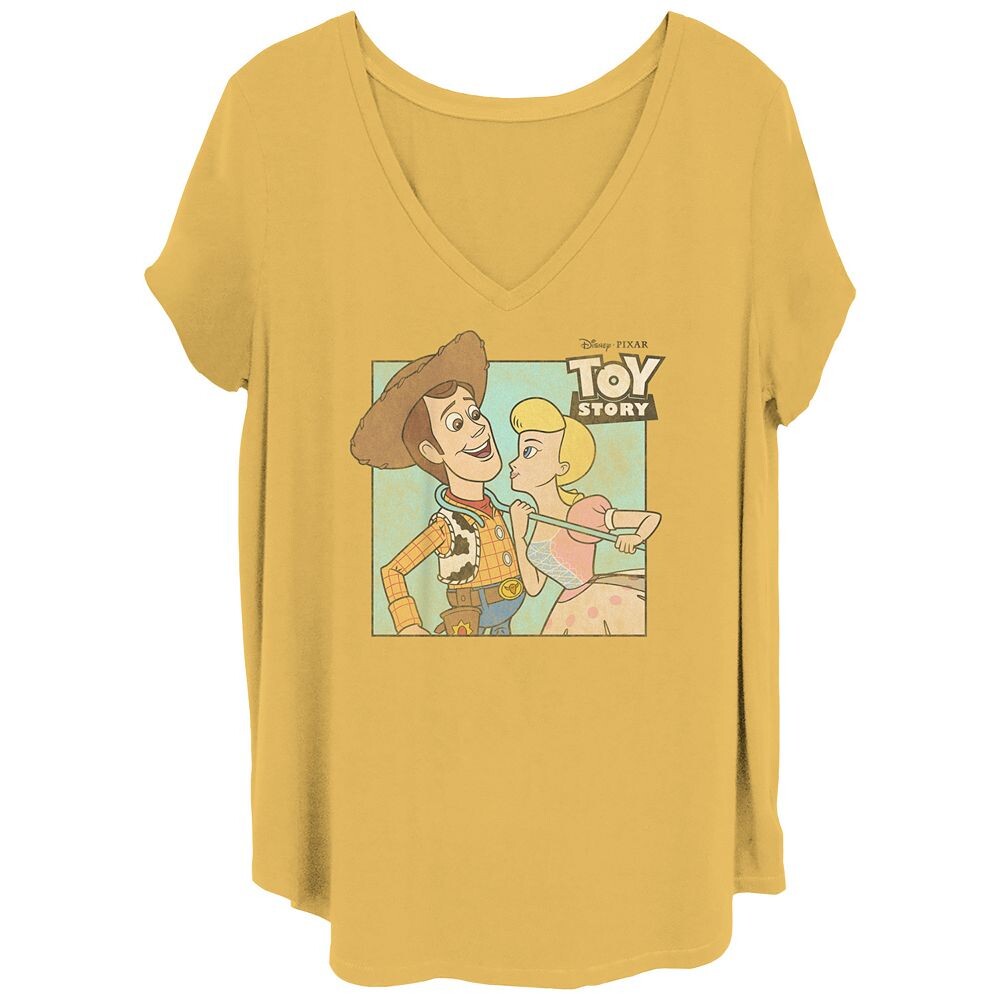 Футболка больших размеров с v-образным вырезом для детей Disney/Pixar's Toy Story Woody & Bo Peep Disney / Pixar, цвет Ochre
Футболка больших размеров с v-образным вырезом для детей Disney/Pixar's Toy Story Woody & Bo Peep Disney / Pixar, цвет Ochre