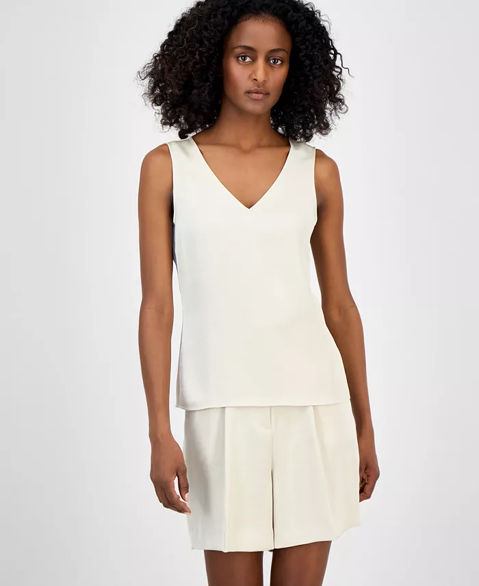 Женская блузка без рукавов с V-образным вырезом Anne Klein, желтый
Женская блузка без рукавов с V-образным вырезом Anne Klein, желтый