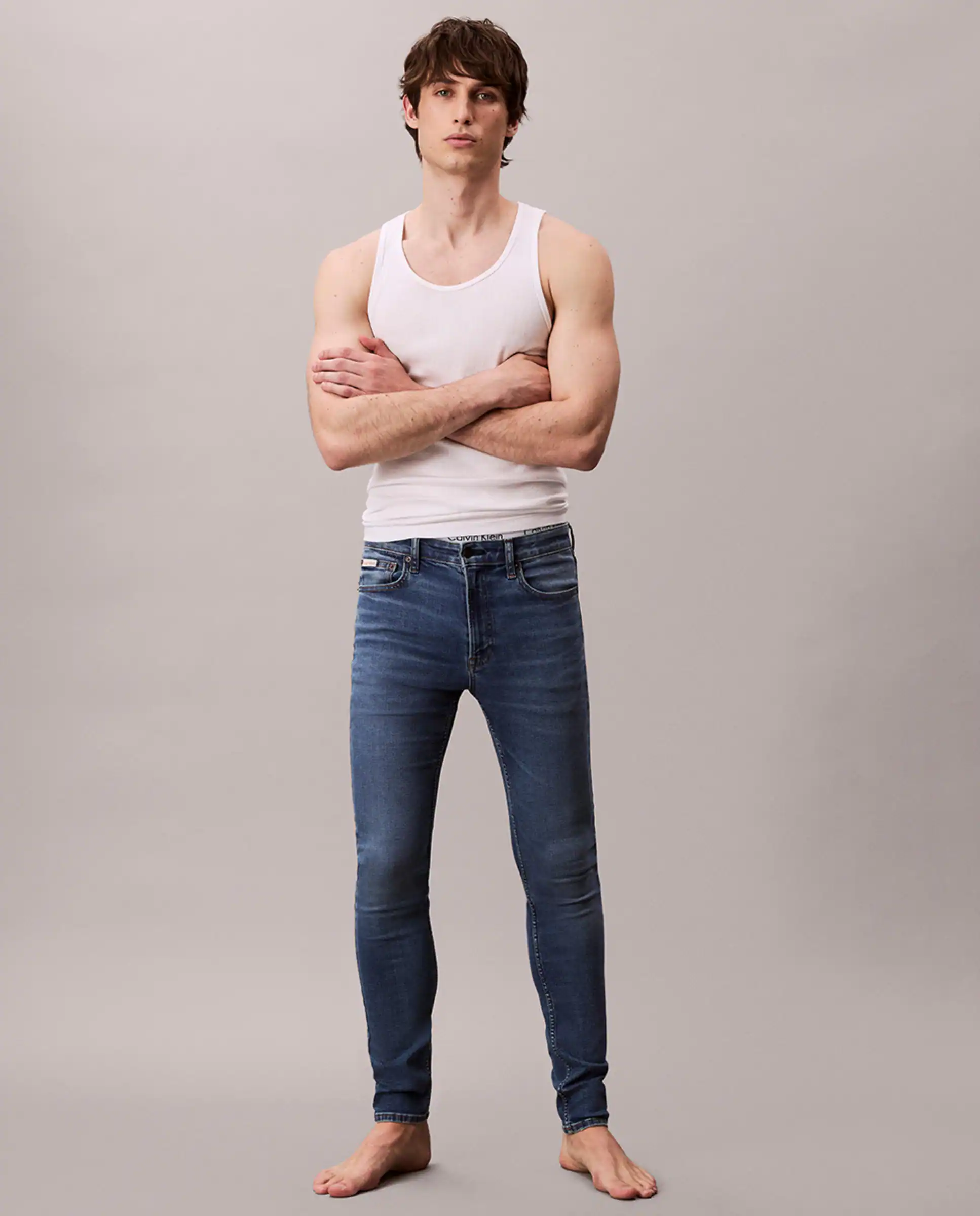 Ковбойские джинсы мужские Fit Skinny Calvin Klein Jeans, синий
Ковбойские джинсы мужские Fit Skinny Calvin Klein Jeans, синий
