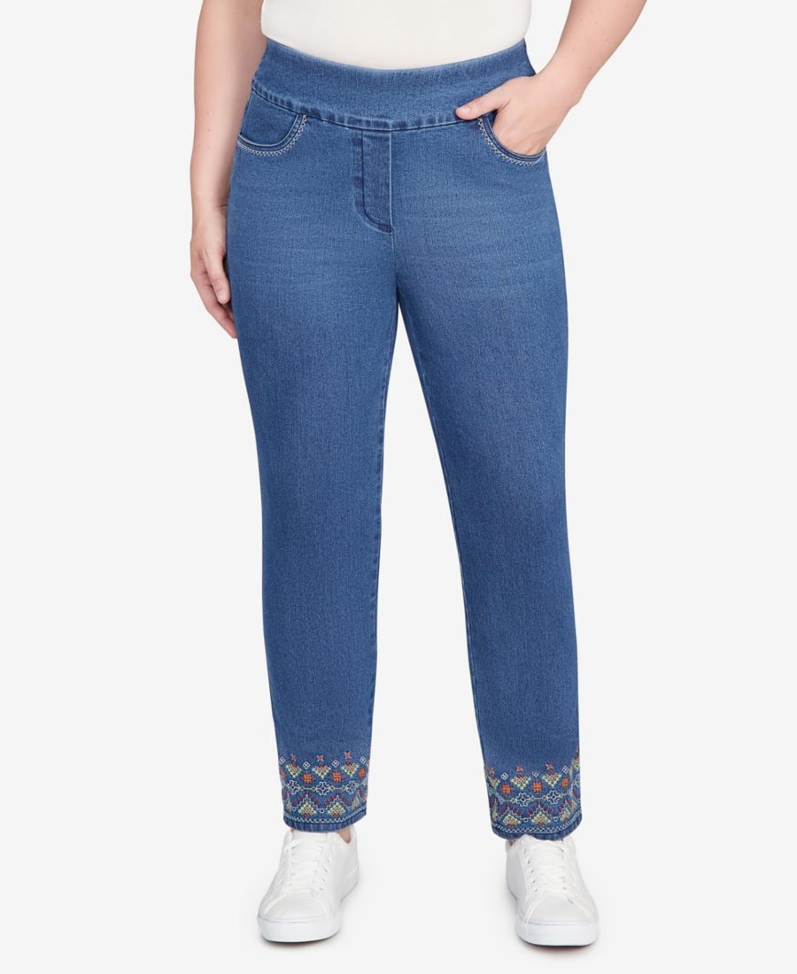 Женские джинсы Sunset Canyon Super Stretch Geometric Denim до щиколотки Alfred Dunner, Medium Indigo
Женские джинсы Sunset Canyon Super Stretch Geometric Denim до щиколотки Alfred Dunner, Medium Indigo