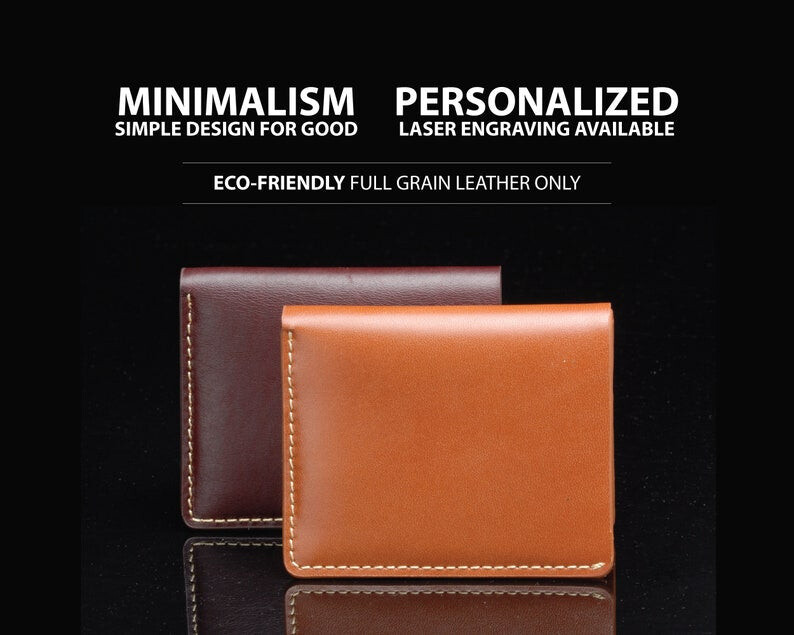 Тонкий кошелек из цельнозерновой кожи двойного сложения ручной работы - черный Decent Living, цвет Tan
Тонкий кошелек из цельнозерновой кожи двойного сложения ручной работы - черный Decent Living, цвет Tan