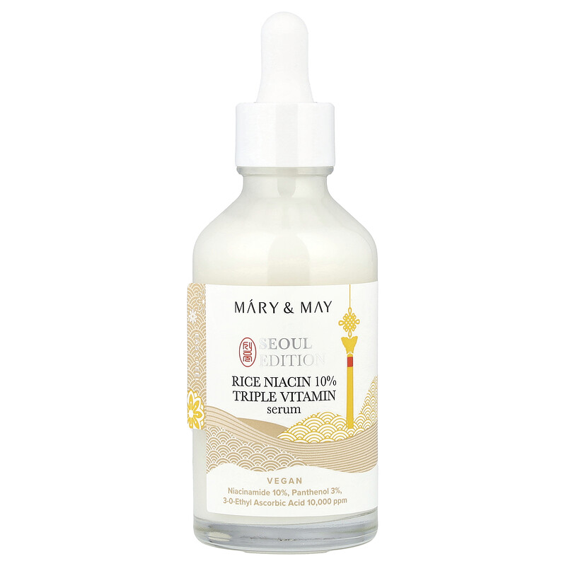 Mary & May, Seoul Edition, сыворотка из трех витаминов с 10% рисом и ниацином, 80 мл (2,7 жидк. Унции)
Mary & May, Seoul Edition, сыворотка из трех витаминов с 10% рисом и ниацином, 80 мл (2,7 жидк. Унции)