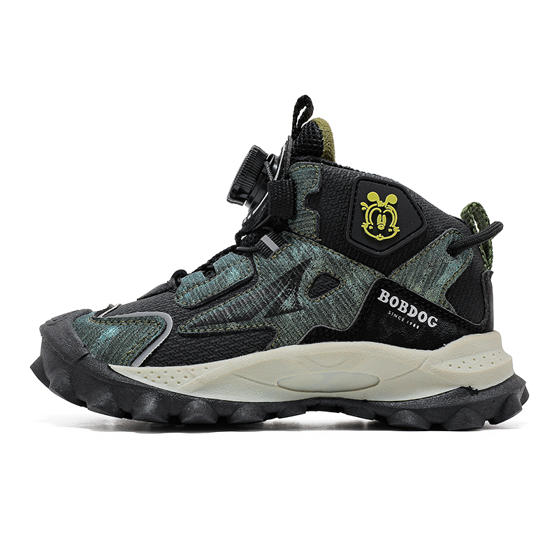 Детские противоскользящие износостойкие повседневные кроссовки Kids' BOBDOG, черный/зеленый
Детские противоскользящие износостойкие повседневные кроссовки Kids' BOBDOG, черный/зеленый