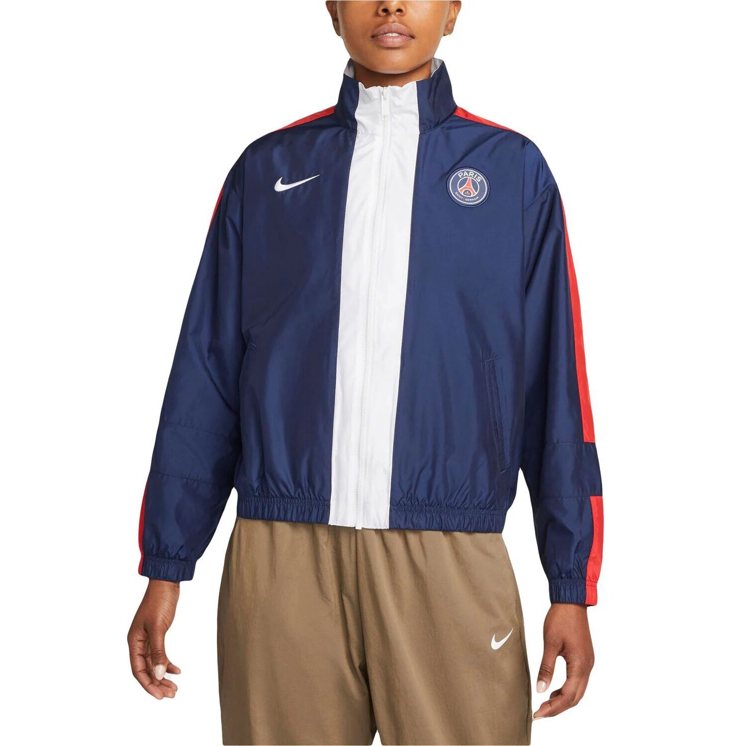 Куртка спортивная Nike Paris Saint-Germain Essential Anthem Full Zip, синий/белый
Куртка спортивная Nike Paris Saint-Germain Essential Anthem Full Zip, синий/белый