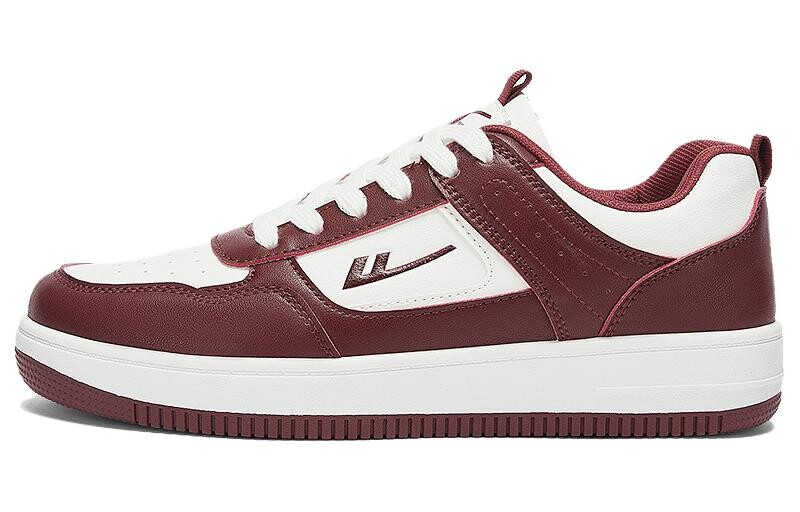 Кеды мужские, обувь для скейтбординга низкая винно-красный/белый Warrior 
Кеды мужские, обувь для скейтбординга низкая винно-красный/белый Warrior