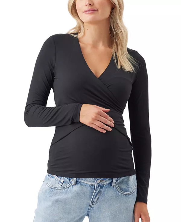 Роскошный вязаный топ для кормящих мам Luxy knit embrace Ripe Maternity, черный
Роскошный вязаный топ для кормящих мам Luxy knit embrace Ripe Maternity, черный