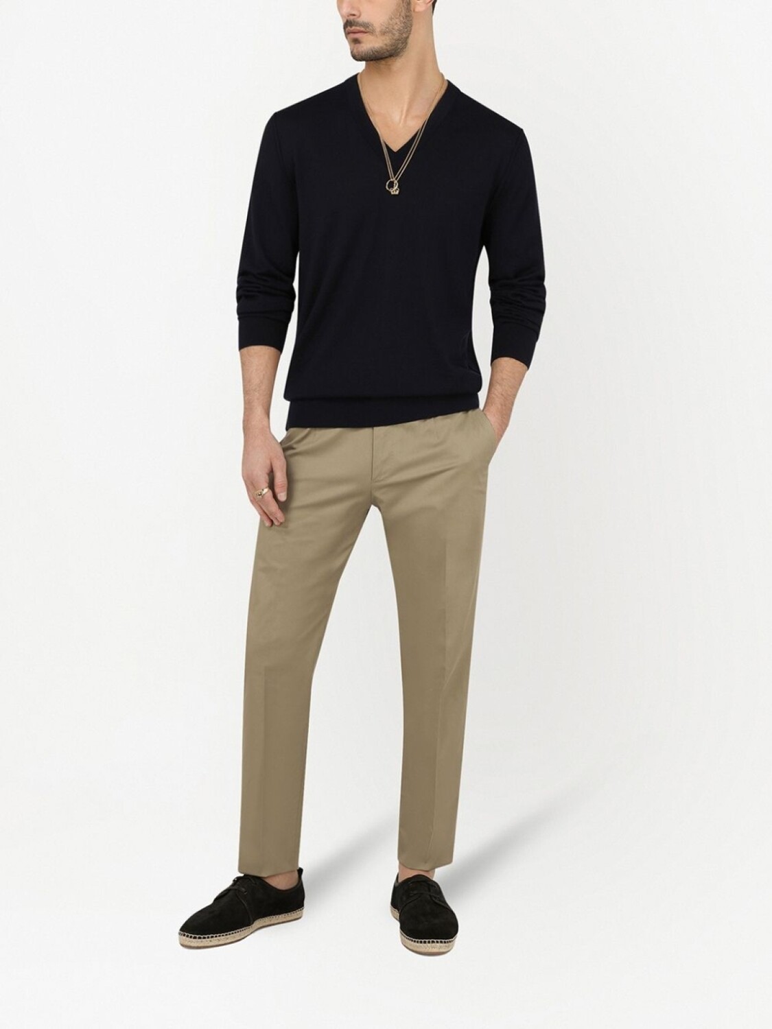 Dolce & Gabbana джемпер с V-образным вырезом, синий
Dolce & Gabbana джемпер с V-образным вырезом, синий