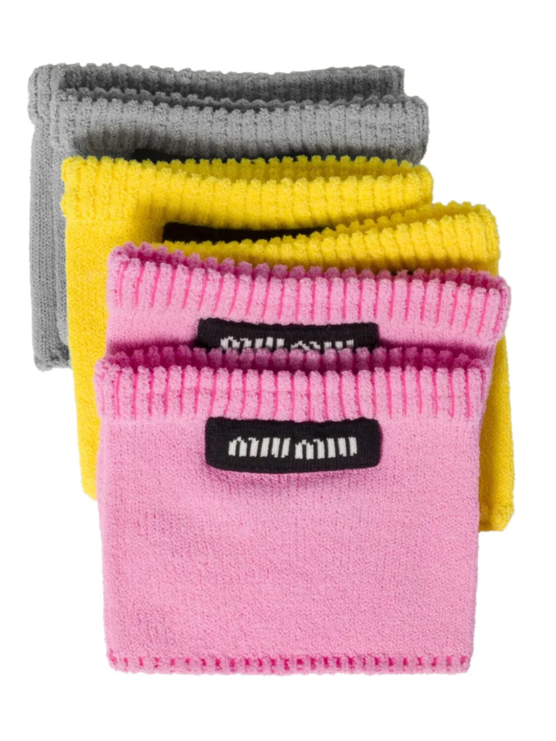 Носки с нашивкой-логотипом Miu Miu (упаковка из трех штук), розовый 
Носки с нашивкой-логотипом Miu Miu (упаковка из трех штук), розовый