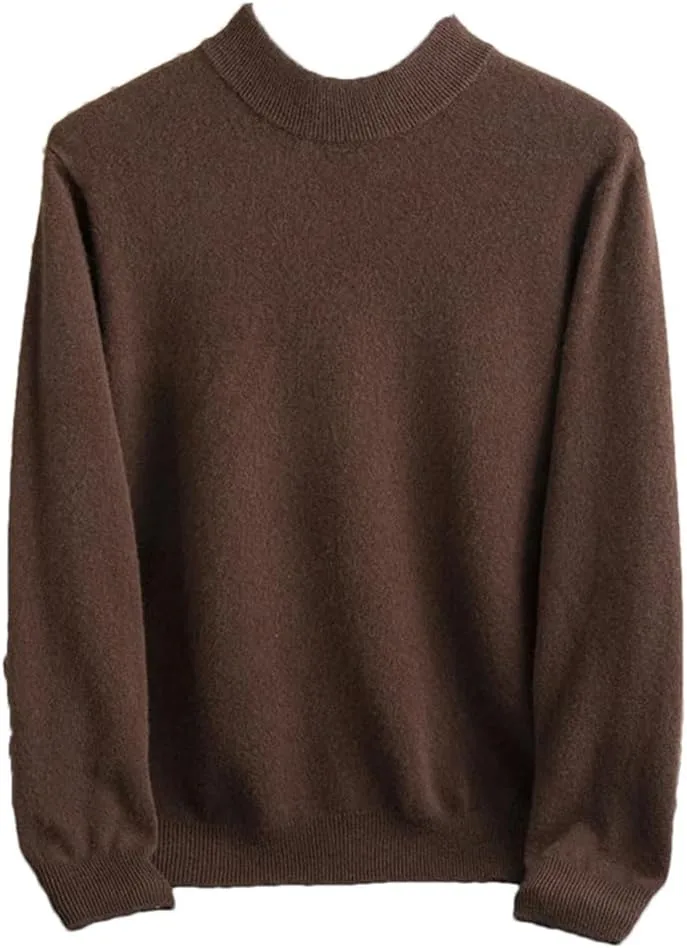 Мужской шерстяной пуловер с полувысоким воротником
Мужской шерстяной пуловер с полувысоким воротником