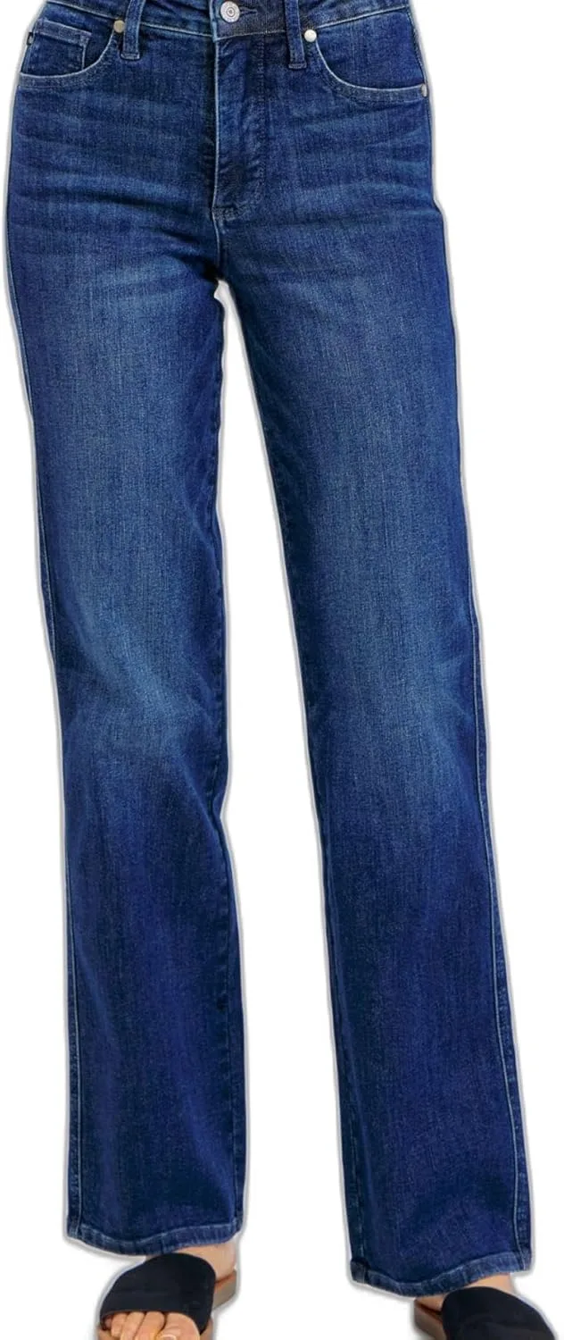 Женские повседневные джинсы классического прямого кроя с высокой посадкой, темно-синие, винтажный эффект Yanhoo
Женские повседневные джинсы классического прямого кроя с высокой посадкой, темно-синие, винтажный эффект Yanhoo