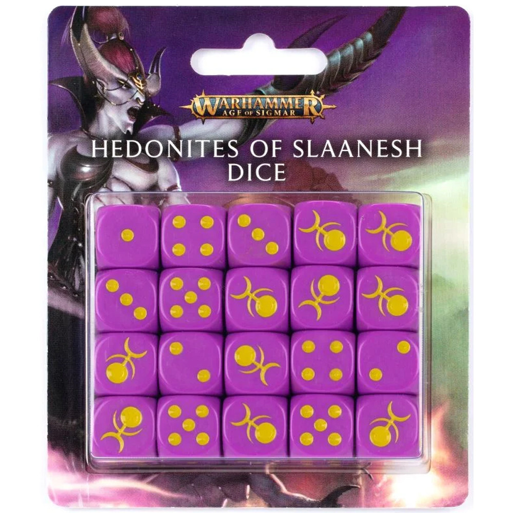 Миниатюра Games Workshop Warhammer Age of Sigmar: Hedonites of Slaanesh Dice (20)
Миниатюра Games Workshop Warhammer Age of Sigmar: Hedonites of Slaanesh Dice (20)