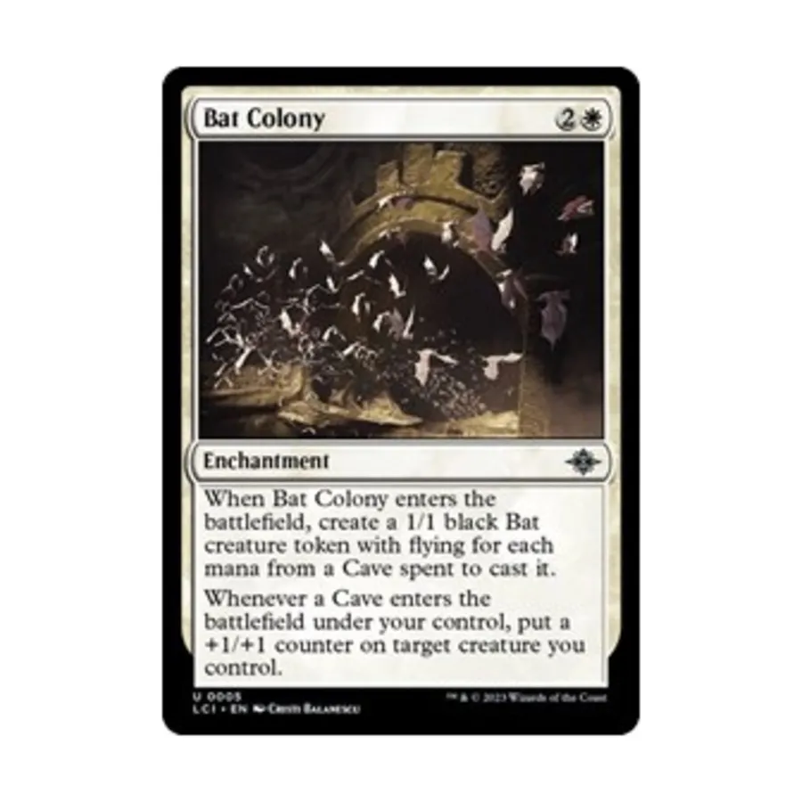 CCG Колония летучих мышей (U), MTG - The Lost Caverns of Ixalan
CCG Колония летучих мышей (U), MTG - The Lost Caverns of Ixalan