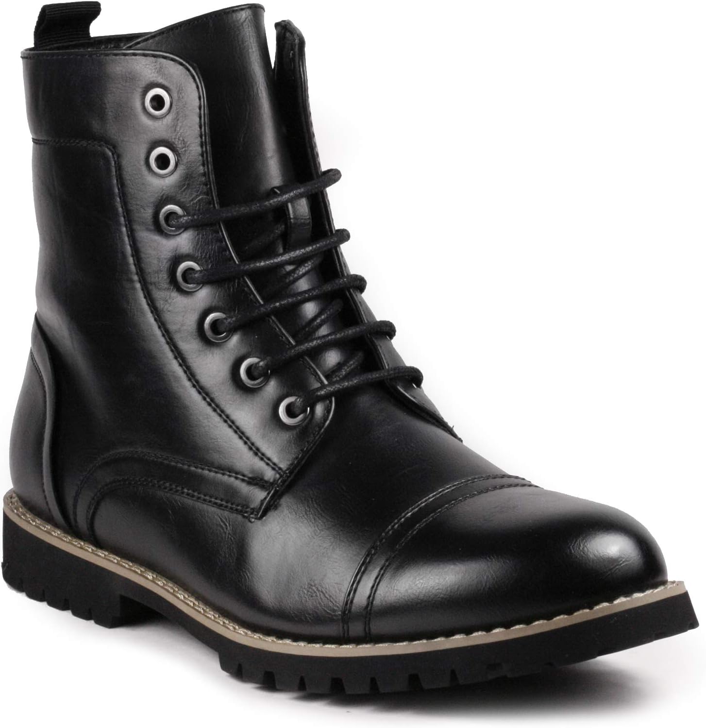 Ботинки Metrocharm Classic Combat Style, искусственная кожа, военный стиль с шнуровкой и боковой молнией, прочная подошва с протектором, дизайн с закрытым носком, повседневная носка MC311, черный
Ботинки Metrocharm Classic Combat Style, искусственная кожа, военный стиль с шнуровкой и боковой молнией, прочная подошва с протектором, дизайн с закрытым носком, повседневная носка MC311, черный