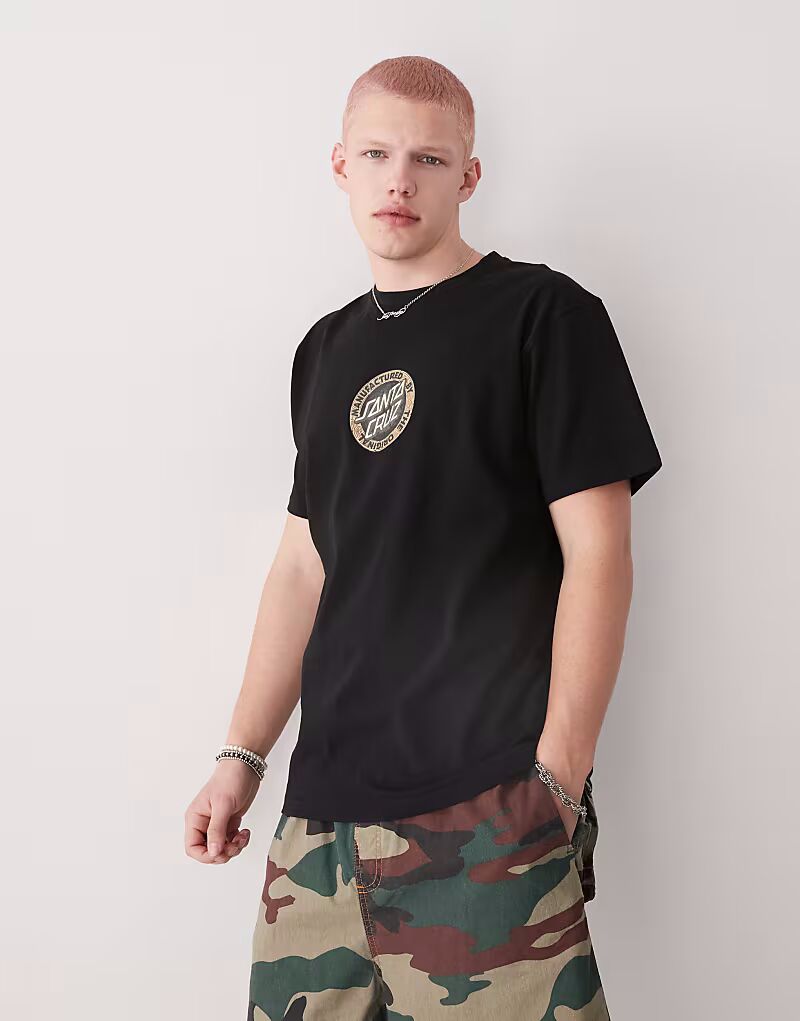 Футболка с маленьким логотипом Santa Cruz черного цвета
Футболка с маленьким логотипом Santa Cruz черного цвета