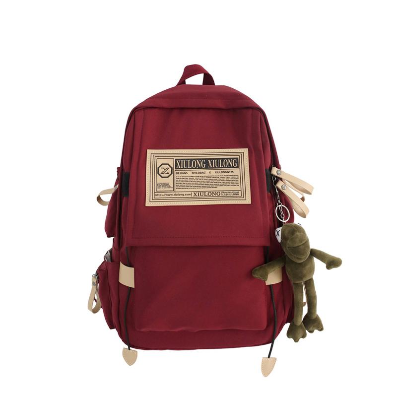 GOX Нейлоновый рюкзак унисекс синий красный черный белый, Red (with Charm)
GOX Нейлоновый рюкзак унисекс синий красный черный белый, Red (with Charm)