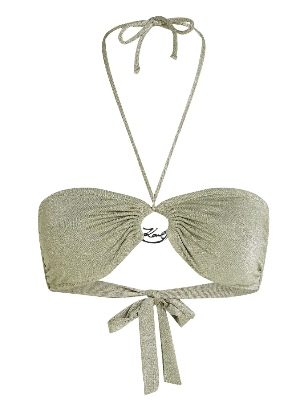 Топ бикини с логотипом KARL LAGERFELD, зеленый
Топ бикини с логотипом KARL LAGERFELD, зеленый