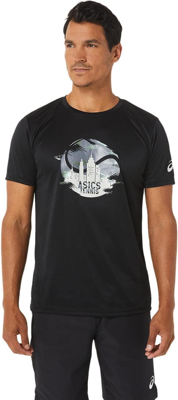 Мужская теннисная футболка ASICS Dry Print с коротким рукавом, 2041A238, черный
Мужская теннисная футболка ASICS Dry Print с коротким рукавом, 2041A238, черный