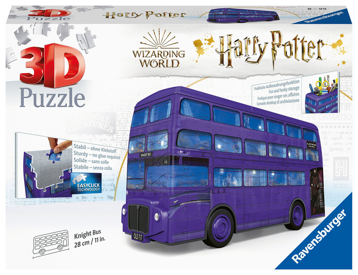 Пазл Ravensburger, 3D Vehicles Knight Bus Harry Potter 216 шт. 11158, 216 шт. 
Пазл Ravensburger, 3D Vehicles Knight Bus Harry Potter 216 шт. 11158, 216 шт.
