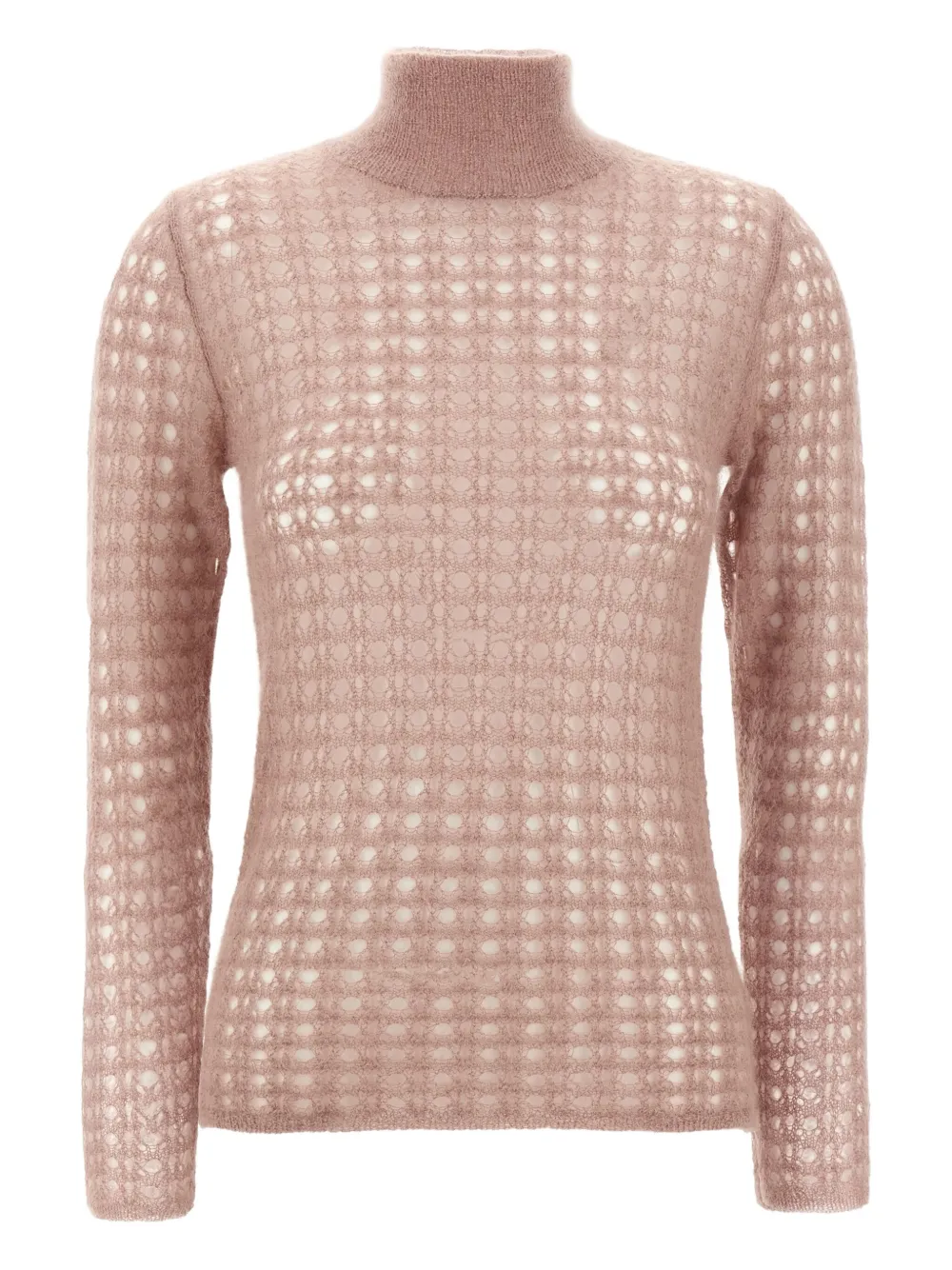 Свитер в технике кроше с высоким воротником Fabiana Filippi, нейтральный
Свитер в технике кроше с высоким воротником Fabiana Filippi, нейтральный