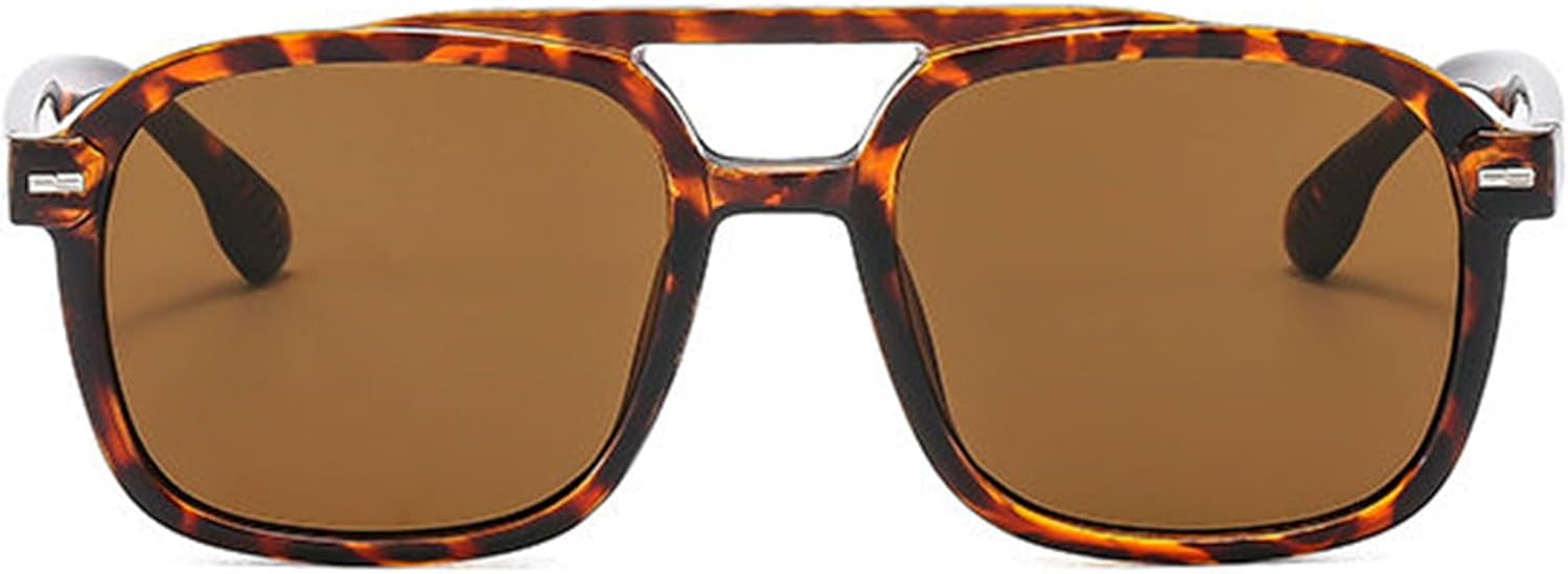 Солнцезащитные очки Willochra Retro с двойной перемычкой, квадратной формы, для женщин и мужчин, модные, с заклепками, трендовые, с защитой от УФ-излучения UV400, модель F27, Leopard
Солнцезащитные очки Willochra Retro с двойной перемычкой, квадратной формы, для женщин и мужчин, модные, с заклепками, трендовые, с защитой от УФ-излучения UV400, модель F27, Leopard