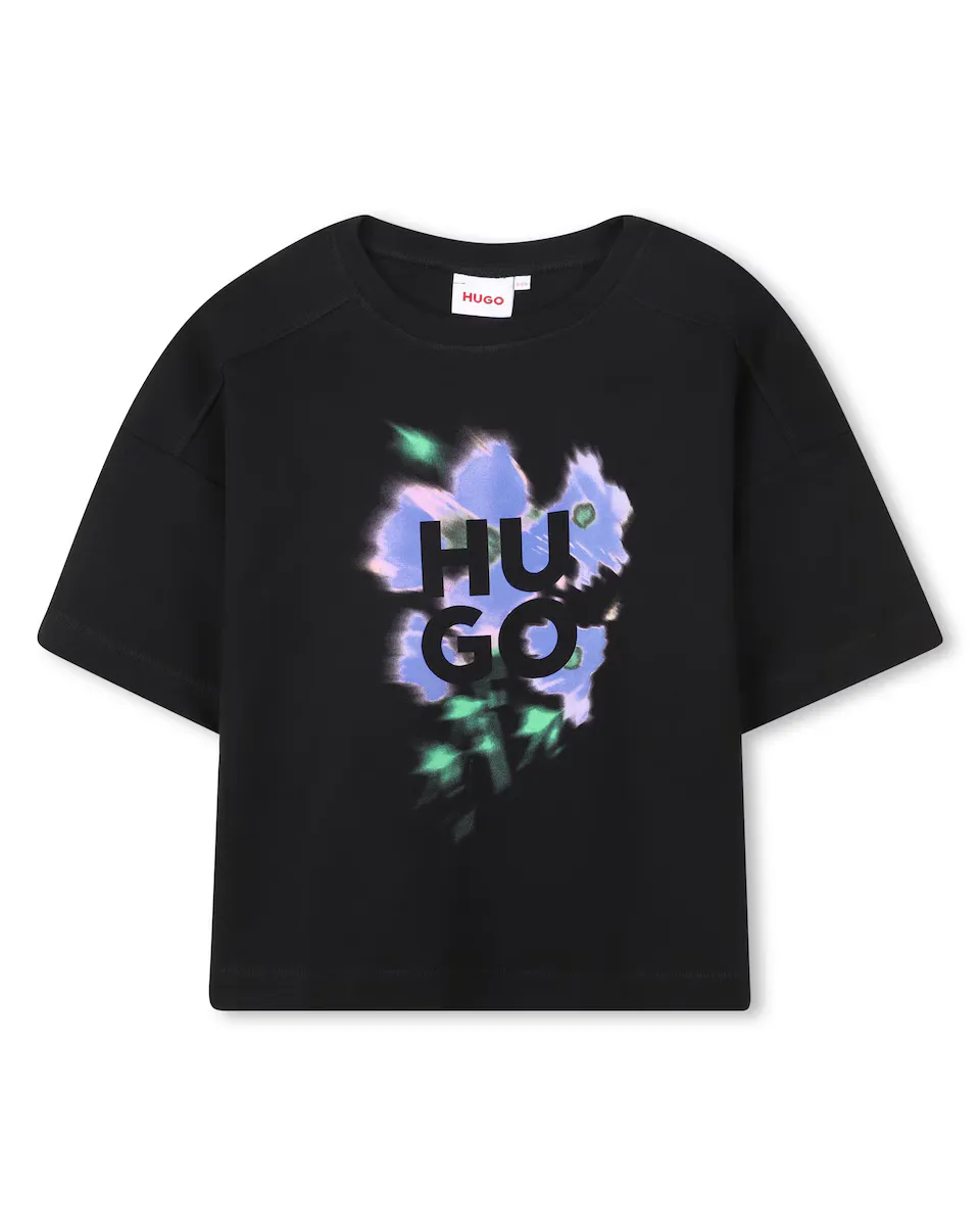 Футболка для девочек из 100% хлопка с короткими рукавами Hugo, чёрный
Футболка для девочек из 100% хлопка с короткими рукавами Hugo, чёрный