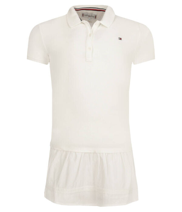 Платье детское Tommy Hilfiger с воротником поло, белый 
Платье детское Tommy Hilfiger с воротником поло, белый