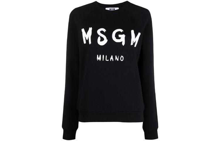 Свитшот с логотипом, ребристый MSGM, черный
Свитшот с логотипом, ребристый MSGM, черный