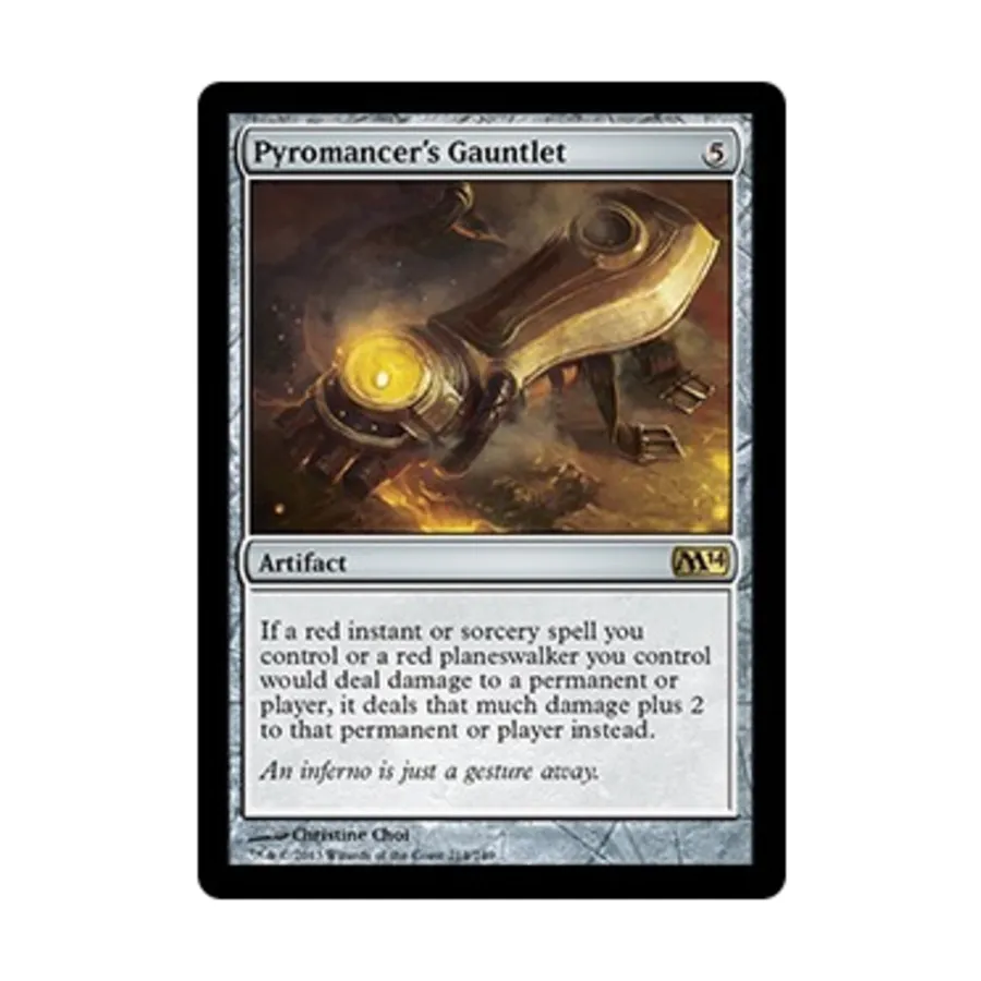 CCG Рукавица пироманта (клавиша R), MTG - Magic 2014 
CCG Рукавица пироманта (клавиша R), MTG - Magic 2014