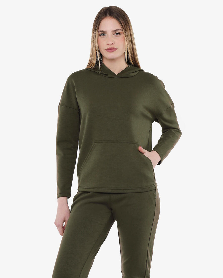 JAKED Женская толстовка цвета милитари из синтетического материала для фитнеса.
JAKED Женская толстовка цвета милитари из синтетического материала для фитнеса.