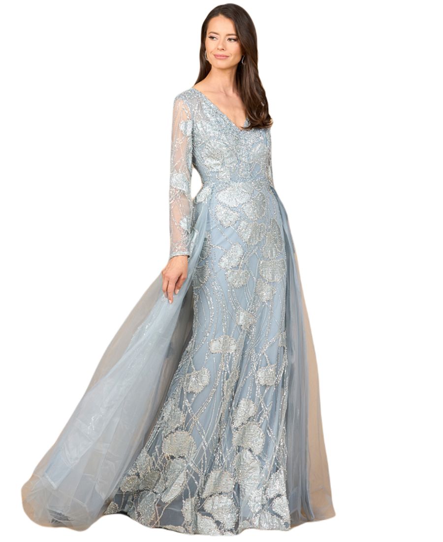 Женское кружевное платье с длинными рукавами и верхней юбкой Lara, Slate
Женское кружевное платье с длинными рукавами и верхней юбкой Lara, Slate