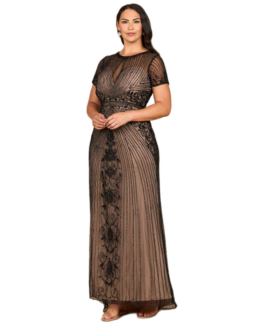 Женское платье с расшитыми бисером рукавами-крылышками и глубоким вырезом-иллюзией Lara, Black
Женское платье с расшитыми бисером рукавами-крылышками и глубоким вырезом-иллюзией Lara, Black