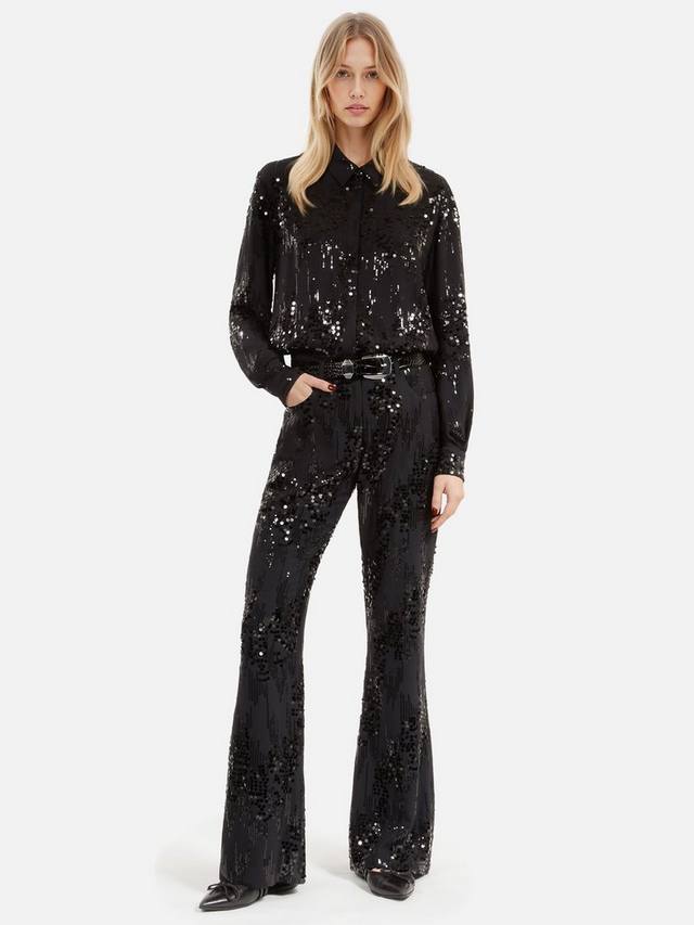Брюки-клеш с блестками THE KOOPLES, черный
Брюки-клеш с блестками THE KOOPLES, черный