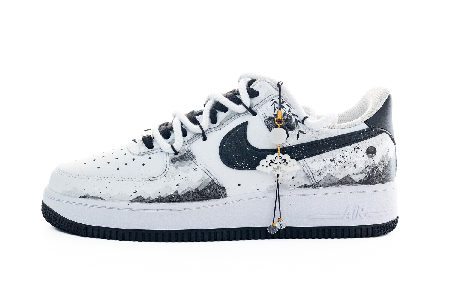 Air Force 1 Ink Landscape Abrasion Resistant низкие скейтбордские туфли мужские White Nike, черный
Air Force 1 Ink Landscape Abrasion Resistant низкие скейтбордские туфли мужские White Nike, черный