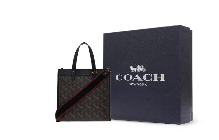COACH Сумка-шоппер с принтом лошади и кареты 
COACH Сумка-шоппер с принтом лошади и кареты