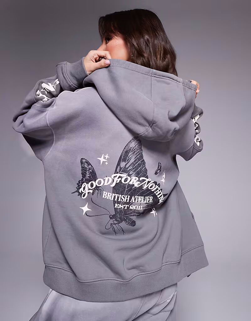 Толстовка Good For Nothing с укороченным мотивом на спине, угольного цвета
Толстовка Good For Nothing с укороченным мотивом на спине, угольного цвета