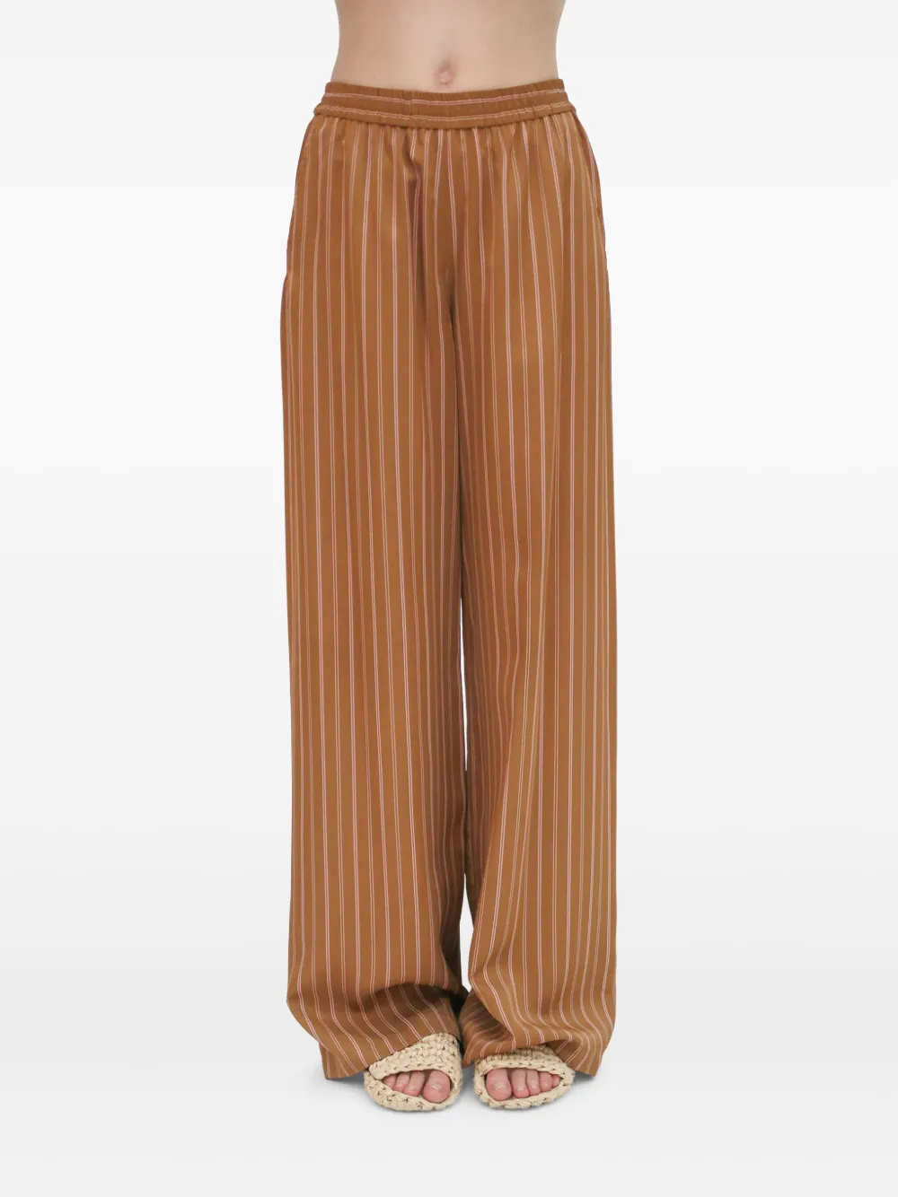 Брюки в полоску Rosetta Getty, коричневый
Брюки в полоску Rosetta Getty, коричневый