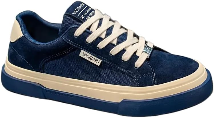 Мужские ретро кеды низкие из хлопка - однотонные синие и белые, верх из дышащей ткани, прочная резиновая подошва, обувь на шнуровке для повседневной носки и винтажного стиля Clolinde
Мужские ретро кеды низкие из хлопка - однотонные синие и белые, верх из дышащей ткани, прочная резиновая подошва, обувь на шнуровке для повседневной носки и винтажного стиля Clolinde