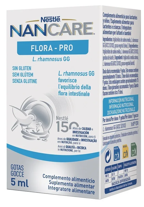 Nancare Flora Pro капли 5 мл Nestle'
Nancare Flora Pro капли 5 мл Nestle'
