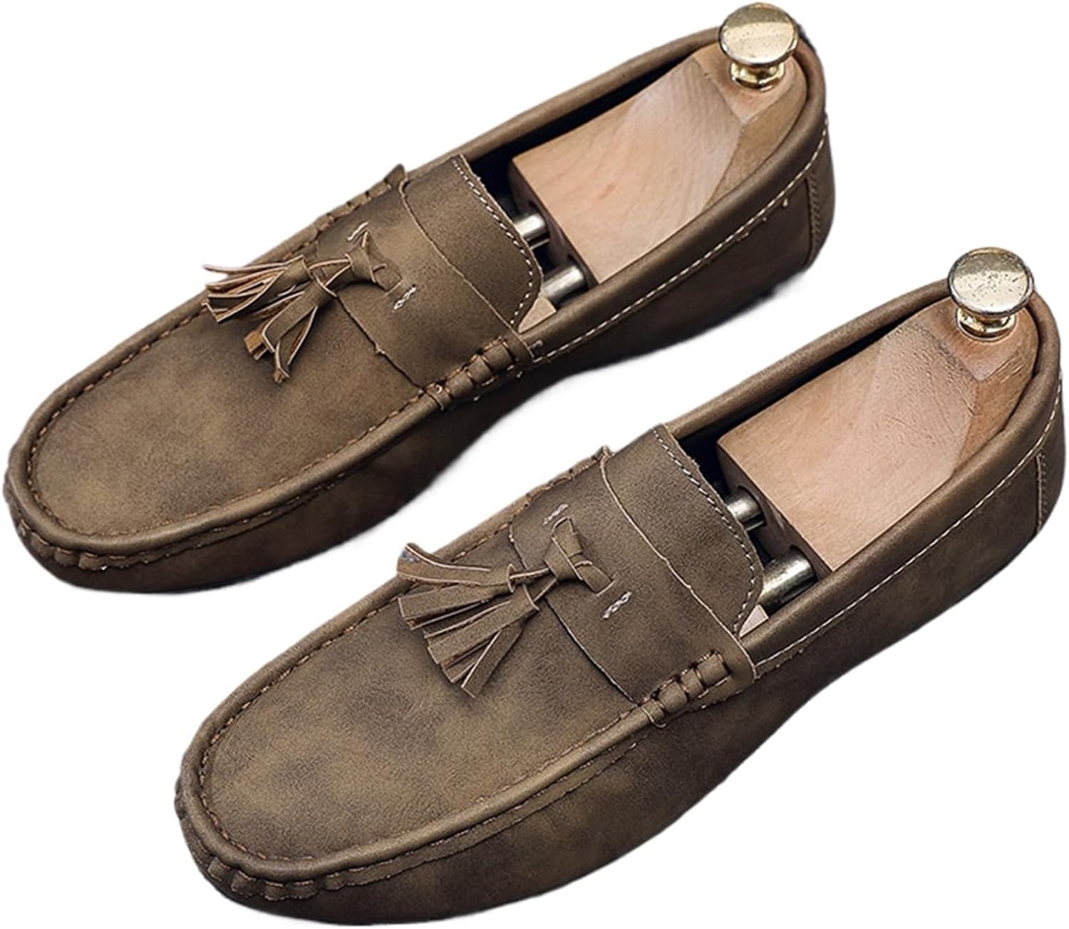 Мужские мягкие кожаные мокасины-лодочки с кисточками, классические низкие пенни-туфли, удобные без шнурков, противоскользящие лоферы для ходьбы Bnwelk, коричневый
Мужские мягкие кожаные мокасины-лодочки с кисточками, классические низкие пенни-туфли, удобные без шнурков, противоскользящие лоферы для ходьбы Bnwelk, коричневый