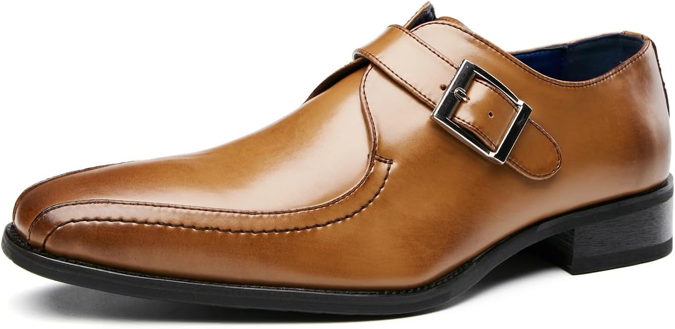 Мужские лоферы и слипоны Santimon для свадьбы и официальных мероприятий, кожаные деловые туфли с монк-ремешком для мужчин, коричневый
Мужские лоферы и слипоны Santimon для свадьбы и официальных мероприятий, кожаные деловые туфли с монк-ремешком для мужчин, коричневый