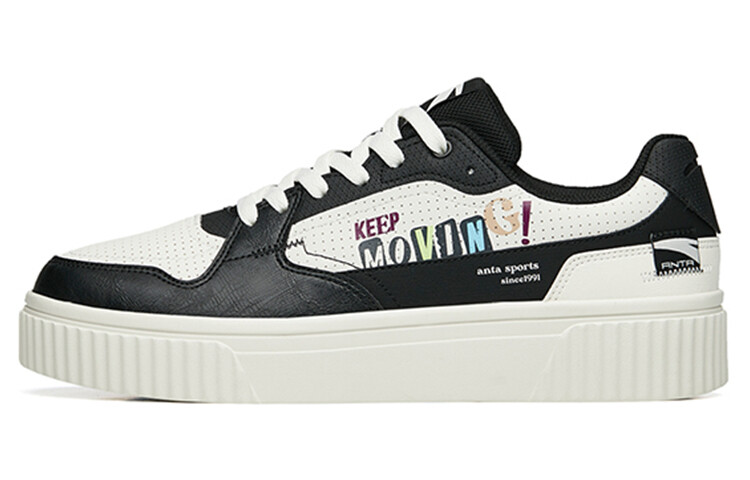 Скейтбординговые туфли мужские с низким верхом цвета слоновой кости/черный Anta
Скейтбординговые туфли мужские с низким верхом цвета слоновой кости/черный Anta