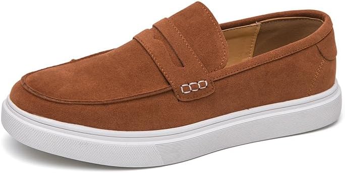 Мужские замшевые комфортные лоферы с кисточками на плоской подошве, легкие, противоскользящие, с металлическим декором, на платформе, слипоны, модные кроссовки для работы и вождения Fifilapin, темно-коричневый
Мужские замшевые комфортные лоферы с кисточками на плоской подошве, легкие, противоскользящие, с металлическим декором, на платформе, слипоны, модные кроссовки для работы и вождения Fifilapin, темно-коричневый