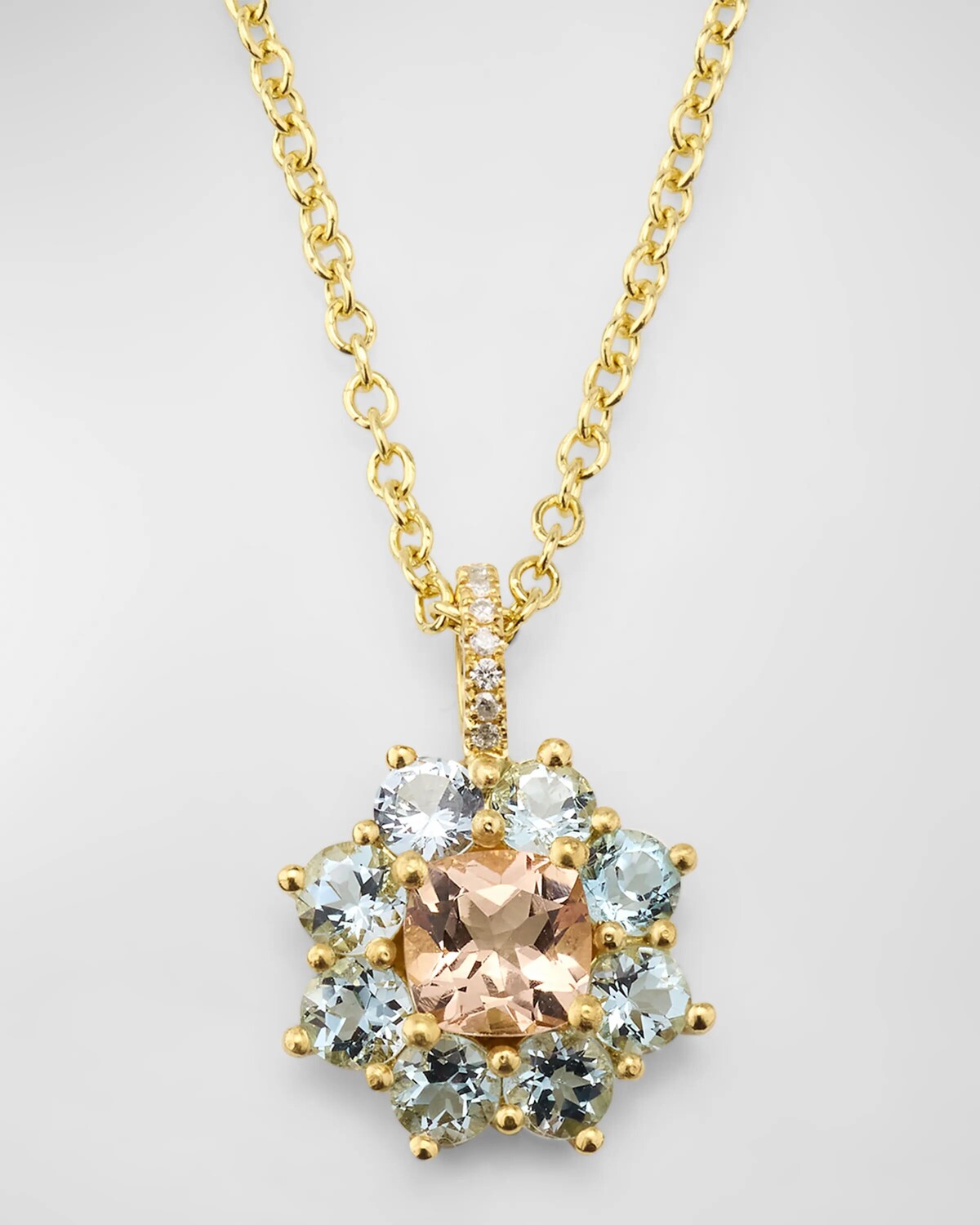 Маленькое колье с подвеской в виде цветка аквамарина и морганита Jennifer Meyer
Маленькое колье с подвеской в виде цветка аквамарина и морганита Jennifer Meyer