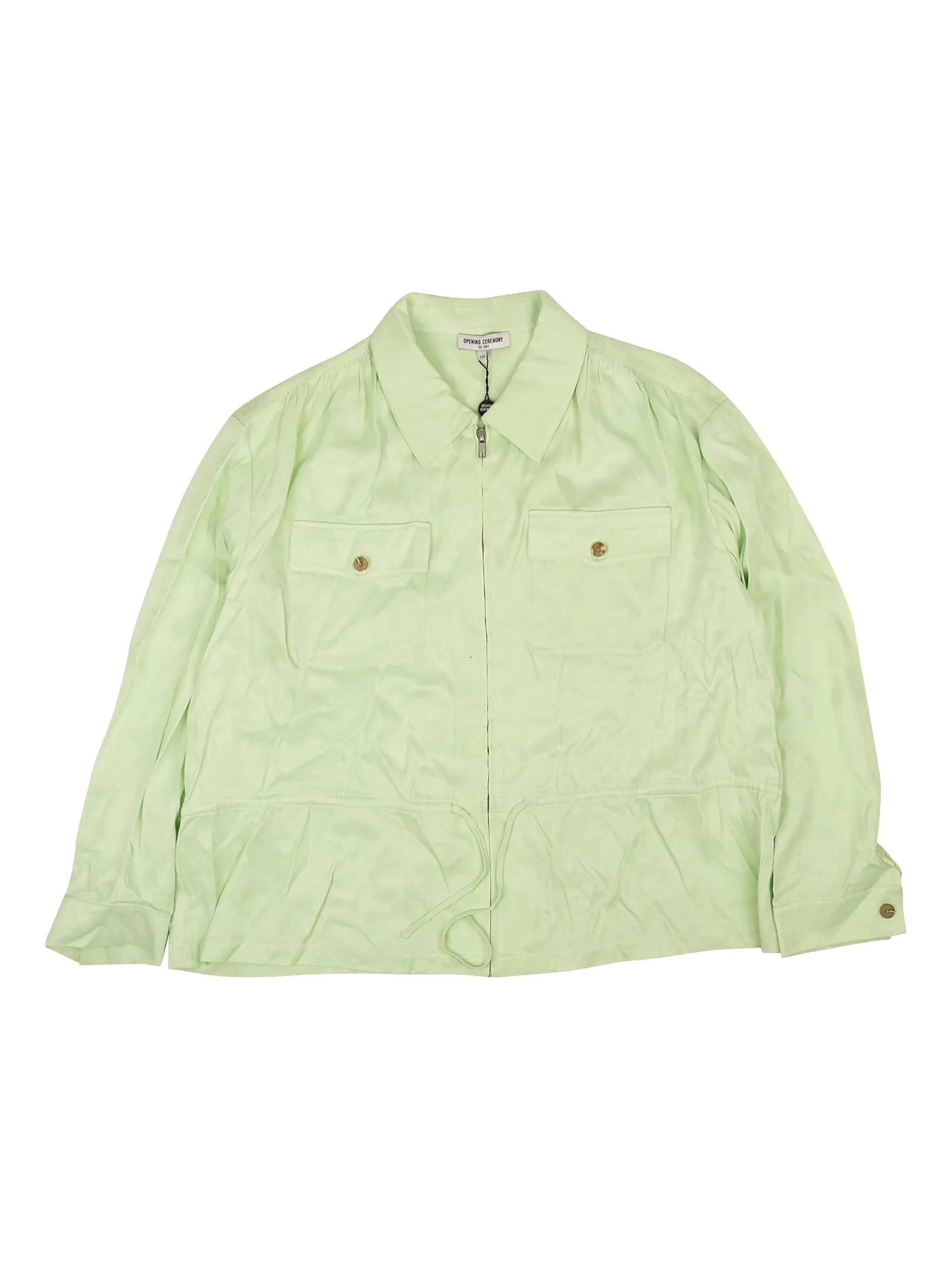 Бомбер на молнии Opening Ceremony, зеленый
Бомбер на молнии Opening Ceremony, зеленый